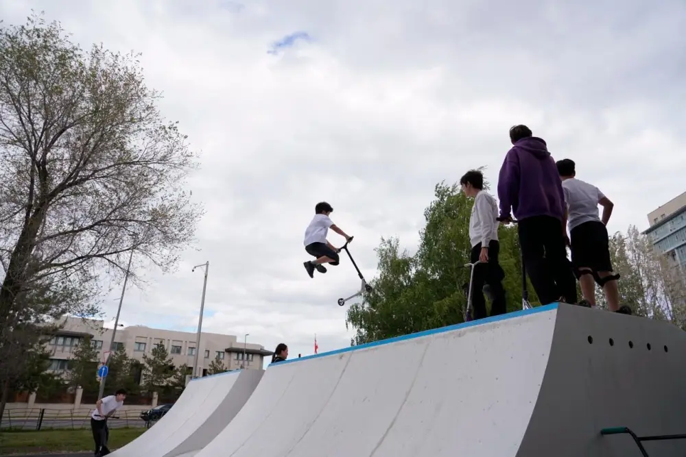 В Астане открылась экстремальная скейт-площадка Fly Park (6)