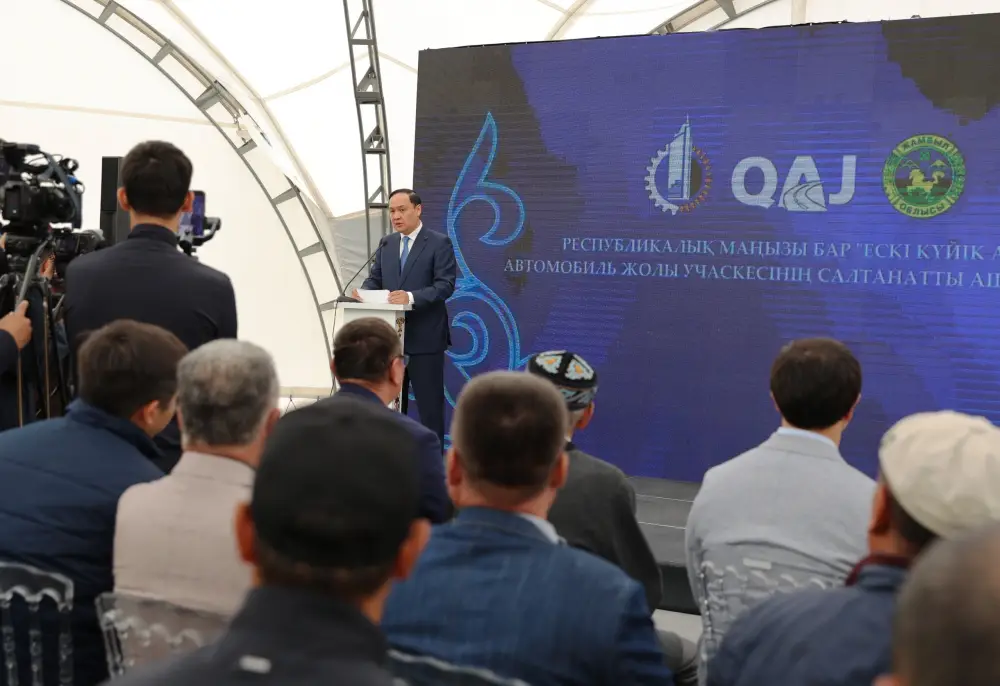 12,3 км дороги реконструировали на старом перевале Куюк в Жамбылской области (3)