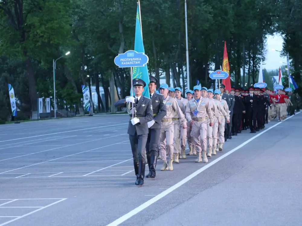 Команда «Абай қырандары» завоевала второе место на соревнованиях юных патриотов в Узбекистане (4)