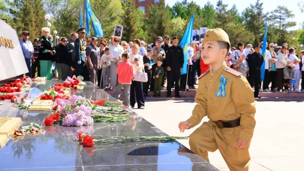 В Карагандинской области почтили память участников Великой Отечественной войны (2)