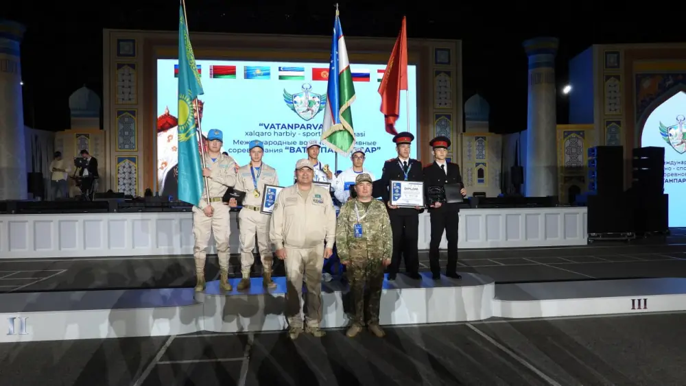 Команда «Абай қырандары» завоевала второе место на соревнованиях юных патриотов в Узбекистане (5)