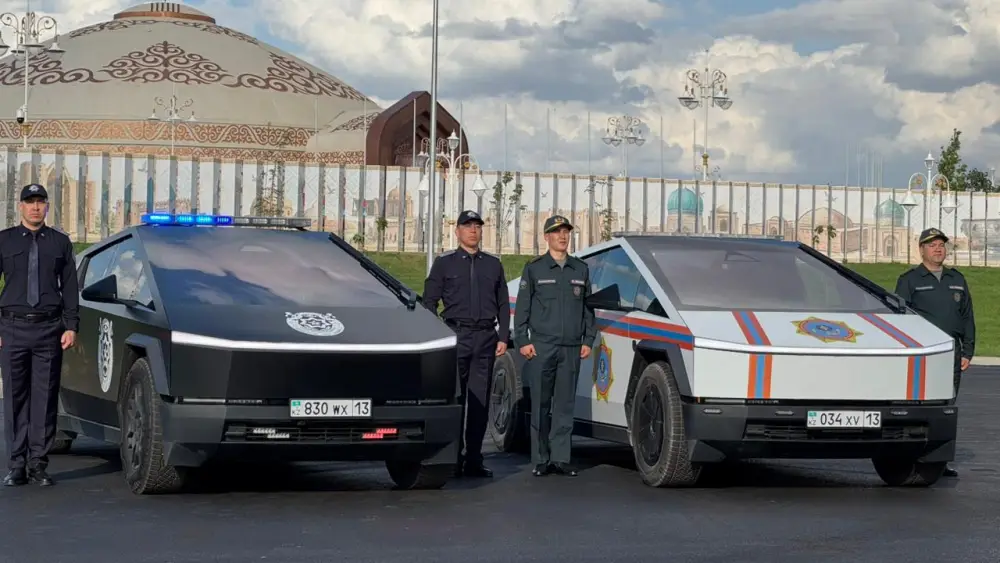 МЧС задействует Tesla Cybertruck на саммите ОТГ в Туркестане (2)