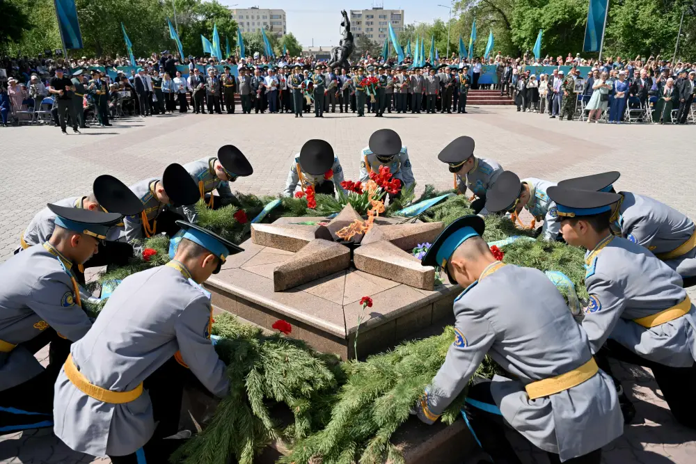 В области Абай широко отмечают День Победы (6)