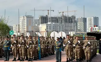 Студенты военной кафедры Астаны приняли присягу