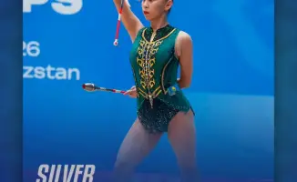 Айбота Ертайкызы завоевала серебро на чемпионате Азии по художественной гимнастике