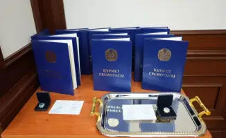 Награждение работников транспорта в Казахстане