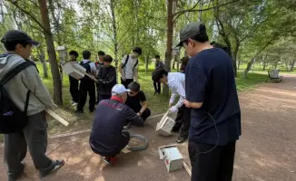 «Таза Қазақстан»: в парке «Жетысу» установили скворечники для птиц