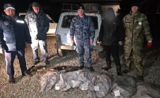 Задержание нарушителя незаконного лова рыбы в водохранилище Буктырма