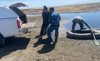 Задержание нарушителя незаконного лова рыбы в Кокпектинском районе